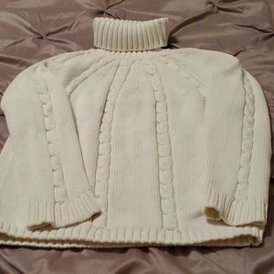 Liz Claiborne Womens Ivory cable sweater